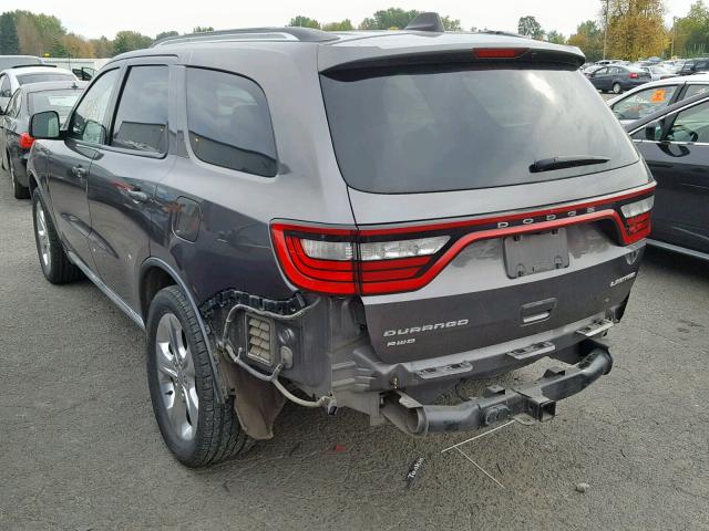 1C4RDJDG8EC507842 - 2014 DODGE DURANGO LI GRAY photo 3