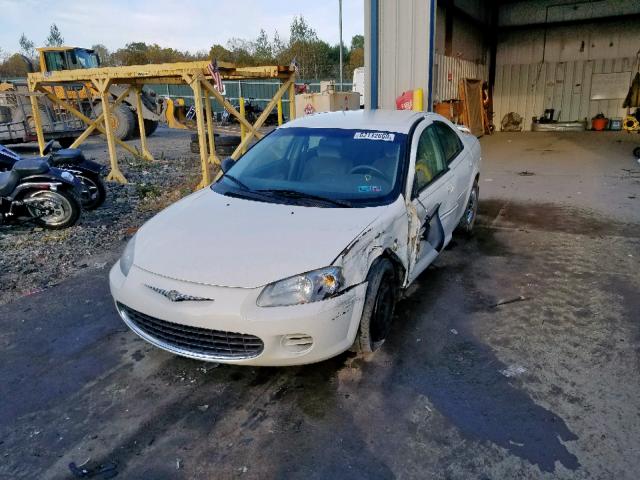 1C3EL46U51N516006 - 2001 CHRYSLER SEBRING LX WHITE photo 2