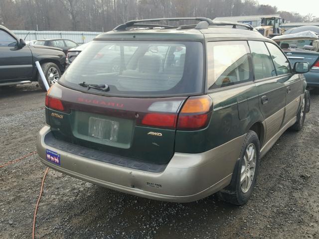 4S3BH665426666799 - 2002 SUBARU LEGACY OUT GREEN photo 4