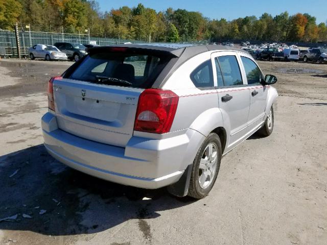 1B3HB48B37D304535 - 2007 DODGE CALIBER SX SILVER photo 4