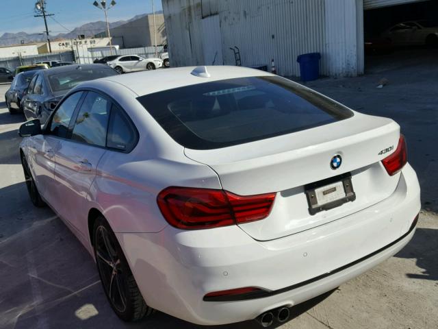 WBA4J1C52JBM10541 - 2018 BMW 430I GRAN WHITE photo 3