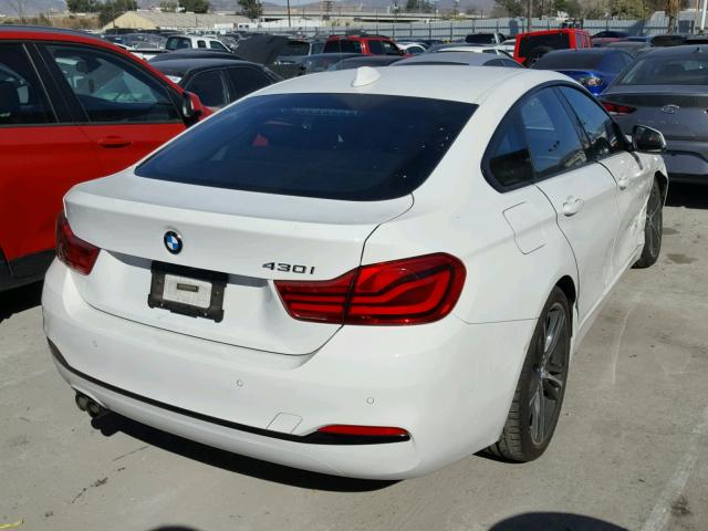 WBA4J1C52JBM10541 - 2018 BMW 430I GRAN WHITE photo 4