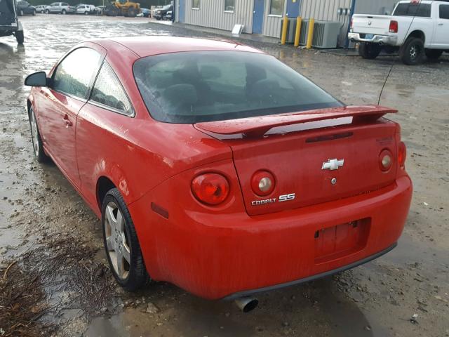 1G1AM15B467628306 - 2006 CHEVROLET COBALT SS RED photo 3