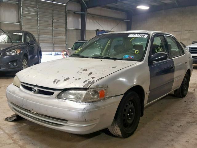 2T1BR12E7XC174614 - 1999 TOYOTA COROLLA VE SILVER photo 2