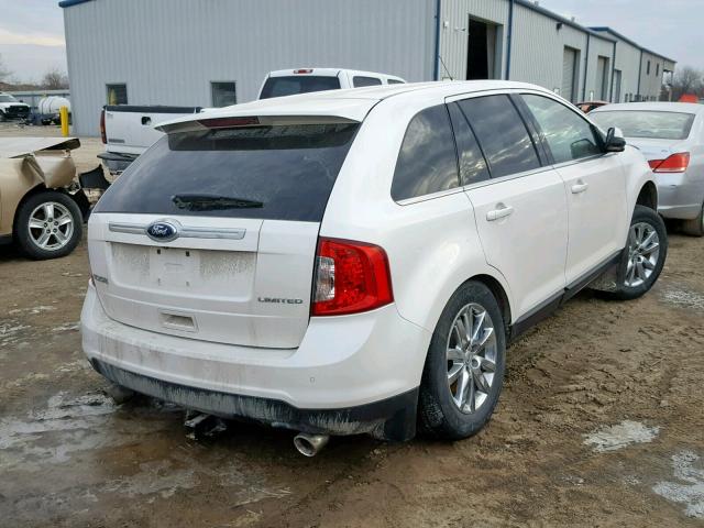 2FMDK3KC9BBB60783 - 2011 FORD EDGE LIMIT WHITE photo 4