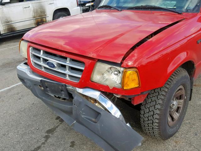 1FTYR14U92TA15111 - 2002 FORD RANGER SUP RED photo 10