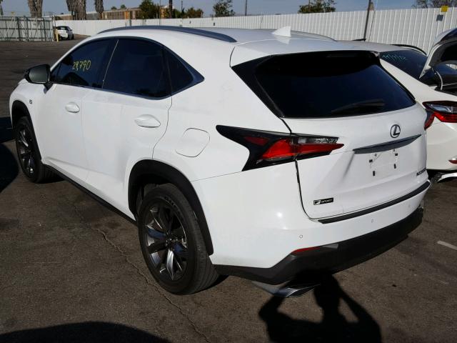 JTJYARBZ2G2031620 - 2016 LEXUS NX 200T WHITE photo 3