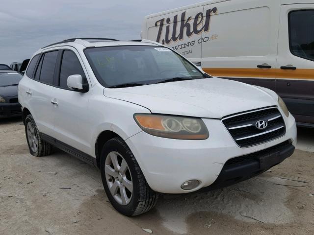 5NMSH13E87H004046 - 2007 HYUNDAI SANTA FE S WHITE photo 1