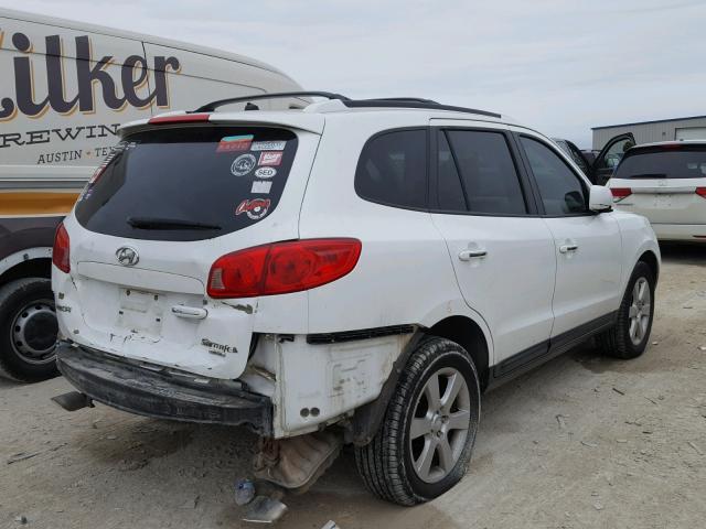 5NMSH13E87H004046 - 2007 HYUNDAI SANTA FE S WHITE photo 4