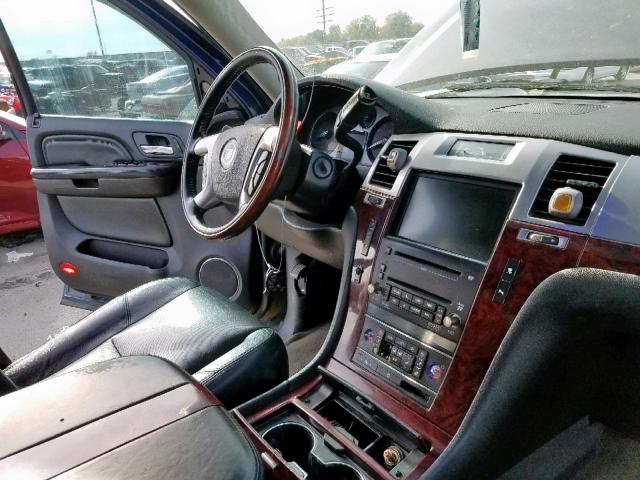 1GYFK63887R336505 - 2007 CADILLAC ESCALADE L BLUE photo 9