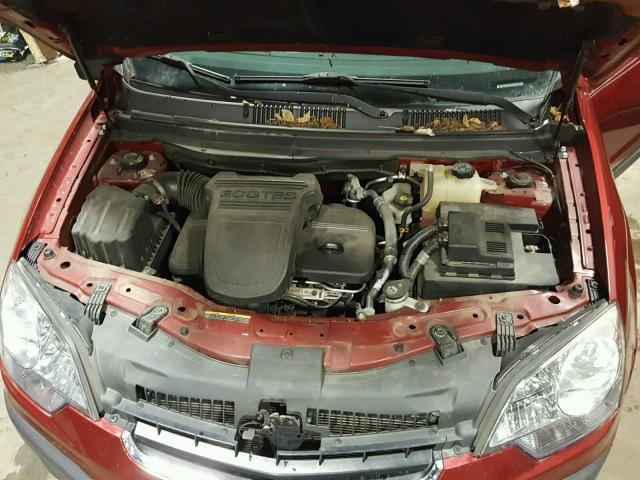 3GSCL33P48S704435 - 2008 SATURN VUE XE RED photo 7