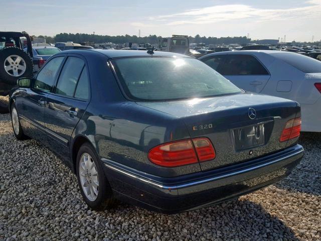 WDBJF65J21B314227 - 2001 MERCEDES-BENZ E 320 GREEN photo 3