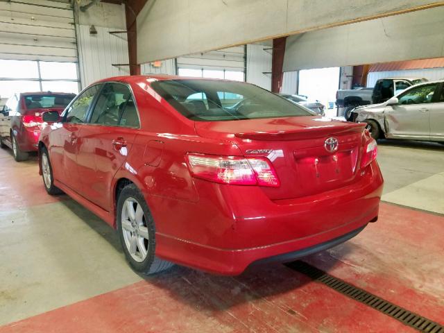 4T1BE46K59U398690 - 2009 TOYOTA CAMRY BASE RED photo 3