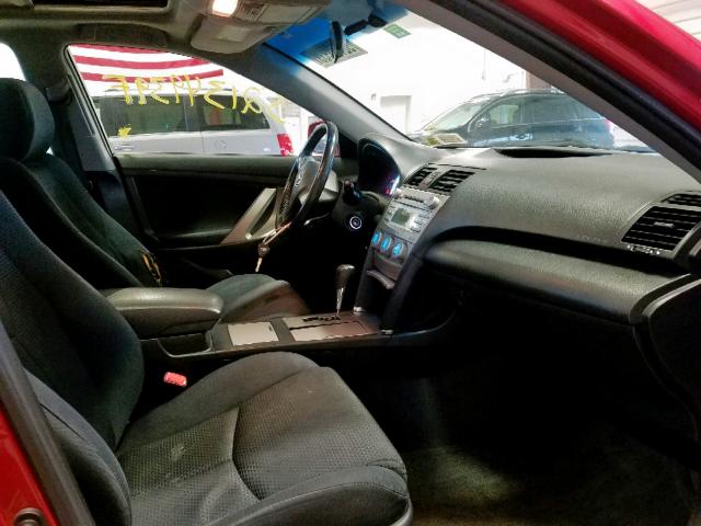 4T1BE46K59U398690 - 2009 TOYOTA CAMRY BASE RED photo 5