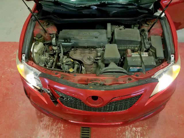 4T1BE46K59U398690 - 2009 TOYOTA CAMRY BASE RED photo 7