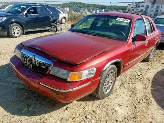 2MEFM74W01X603599 - 2001 MERCURY GRAND MARQ BURGUNDY photo 2