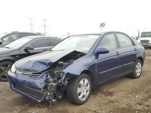 KNAFE121675434795 - 2007 KIA SPECTRA EX BLUE photo 2