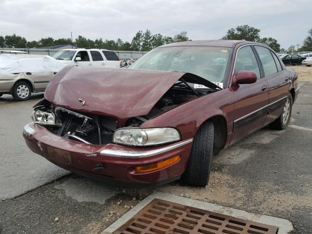 1G4CW54K624202546 - 2002 BUICK PARK AVENU MAROON photo 2