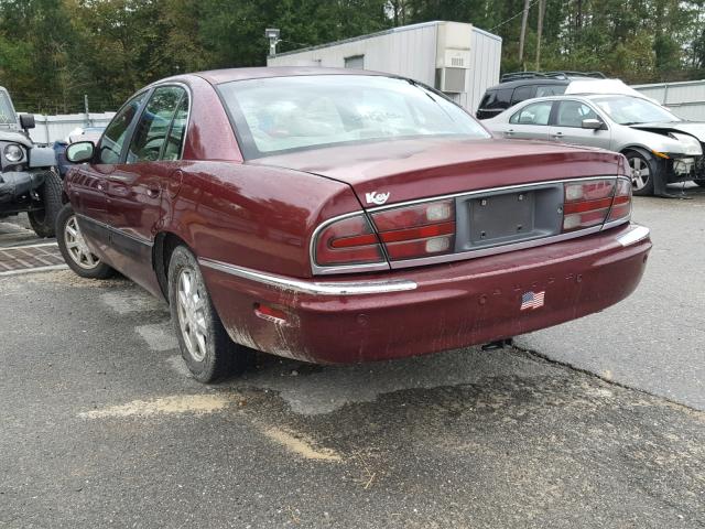 1G4CW54K624202546 - 2002 BUICK PARK AVENU MAROON photo 3