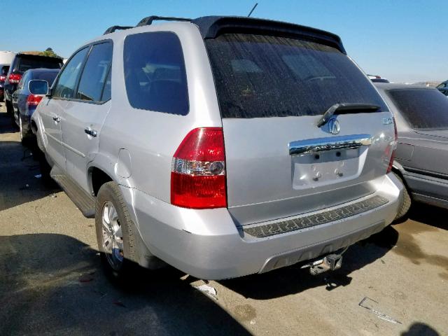 2HNYD18953H533505 - 2003 ACURA MDX TOURIN GRAY photo 3