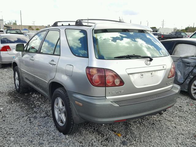 JT6HF10U1X0063572 - 1999 LEXUS RX 300 SILVER photo 3