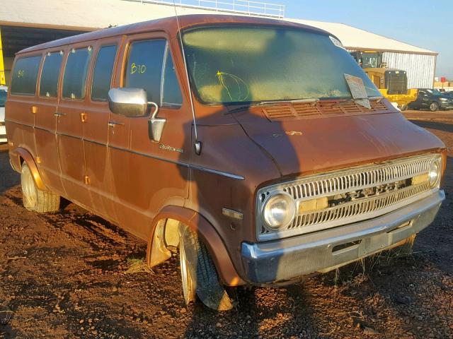 B25AE1U137846 - 1971 DODGE VAN BROWN photo 1