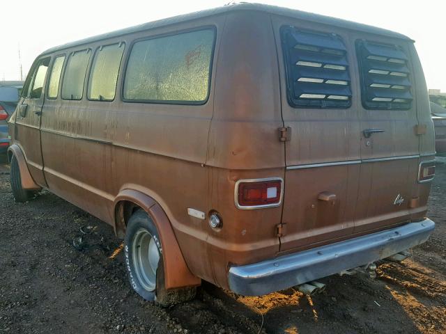 B25AE1U137846 - 1971 DODGE VAN BROWN photo 3