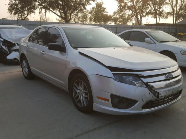 3FAHP0GA6CR259101 - 2012 FORD FUSION S SILVER photo 1