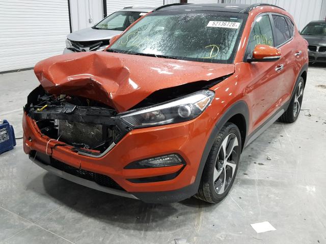 KM8J33A23JU610574 - 2018 HYUNDAI TUCSON LIM ORANGE photo 2