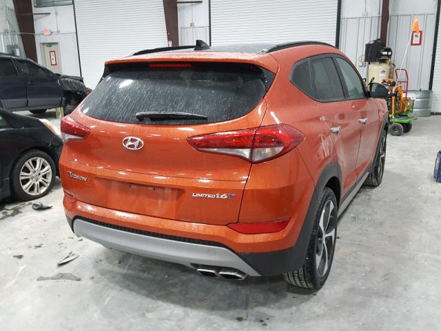 KM8J33A23JU610574 - 2018 HYUNDAI TUCSON LIM ORANGE photo 4