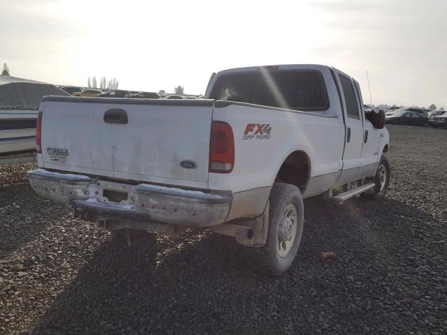 1FTWW31P05EA82568 - 2005 FORD F350 SRW S WHITE photo 4