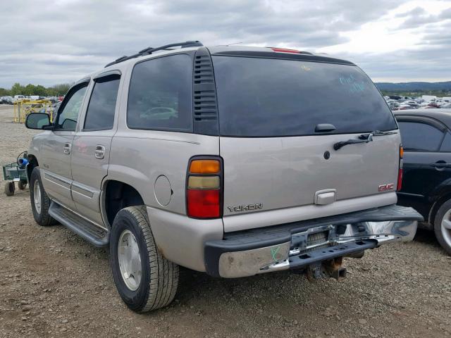 1GKEK13T16R100998 - 2006 GMC YUKON SILVER photo 3