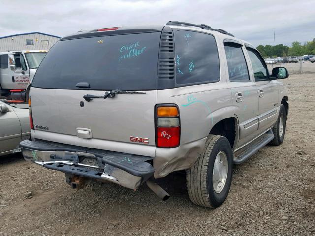 1GKEK13T16R100998 - 2006 GMC YUKON SILVER photo 4