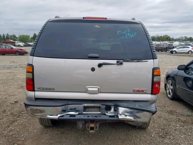 1GKEK13T16R100998 - 2006 GMC YUKON SILVER photo 9