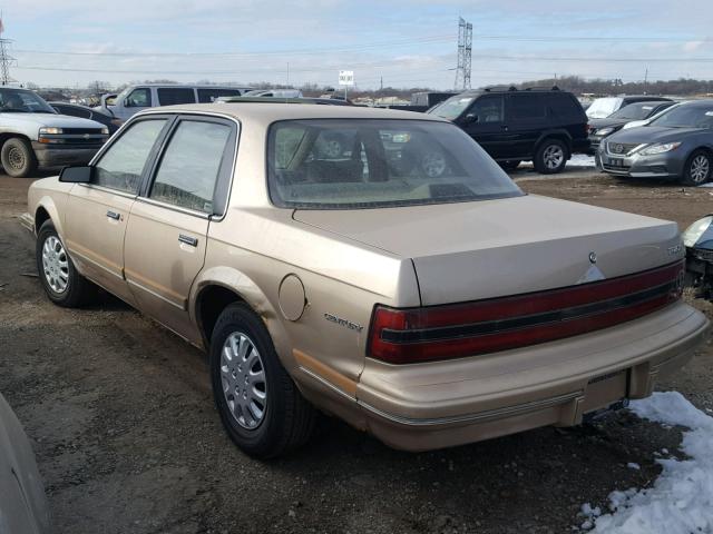 1G4AG55M3R6500233 - 1994 BUICK CENTURY SP GOLD photo 3