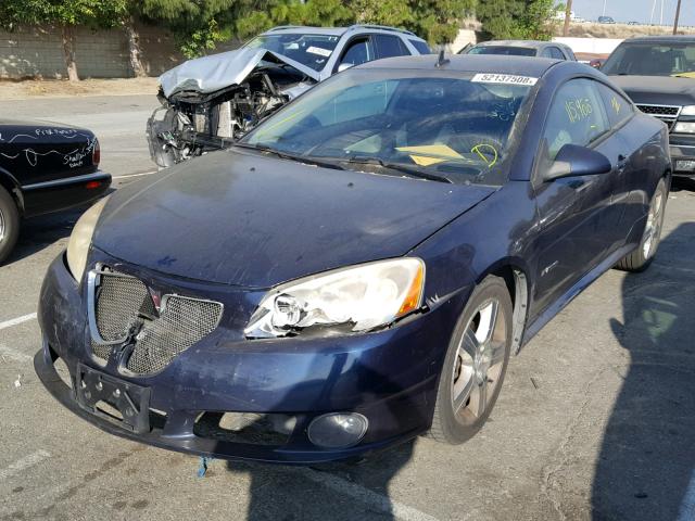 1G2ZL177994255313 - 2009 PONTIAC G6 GXP BLUE photo 2