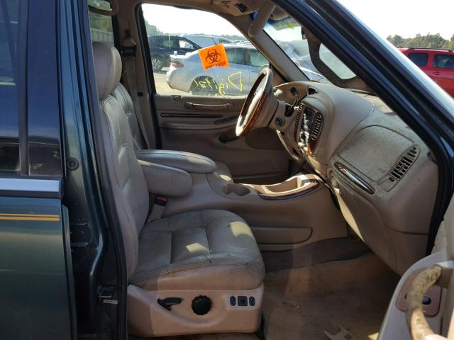 5LMRU27L3XLJ13658 - 1999 LINCOLN NAVIGATOR 绿色 照片 5