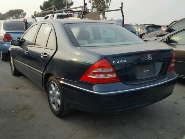 WDBRF61J13F344159 - 2003 MERCEDES-BENZ C 240 GREEN photo 3