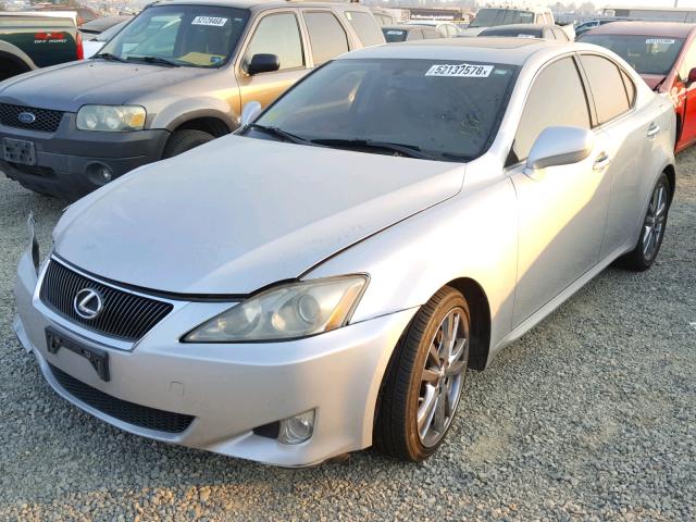 JTHBK262575027567 - 2007 LEXUS IS 250 SILVER photo 2