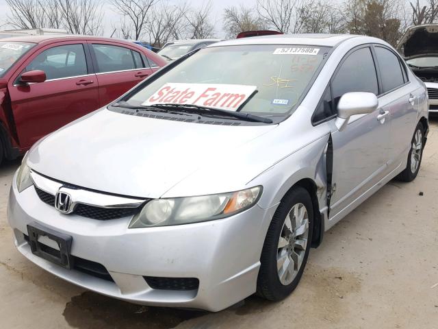 2HGFA1F93AH516516 - 2010 HONDA CIVIC EXL SILVER photo 2