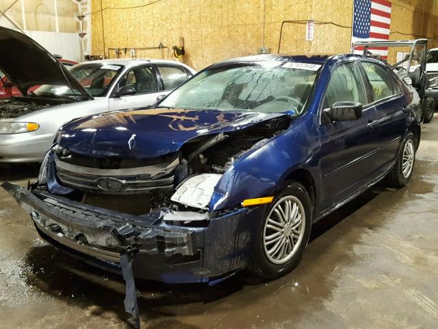 3FAHP06Z26R110390 - 2006 FORD FUSION S BLUE photo 2