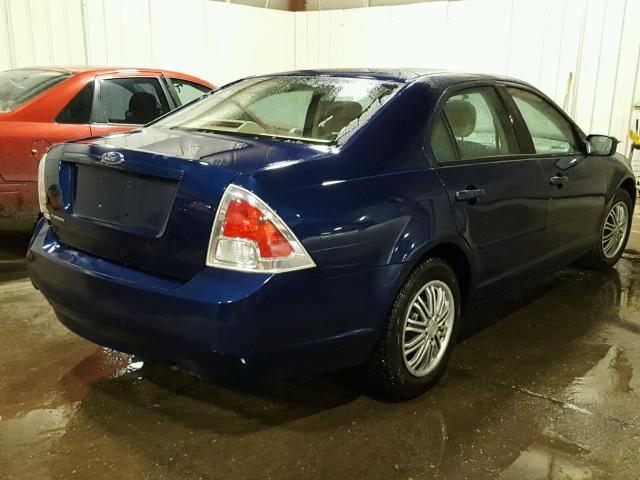 3FAHP06Z26R110390 - 2006 FORD FUSION S BLUE photo 4