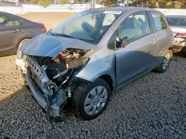 JTDJT923585219901 - 2008 TOYOTA YARIS SILVER photo 2