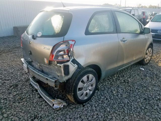 JTDJT923585219901 - 2008 TOYOTA YARIS SILVER photo 4