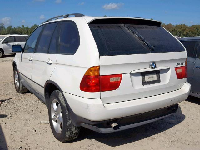 5UXFA53593LV88512 - 2003 BMW X5 3.0I WHITE photo 3