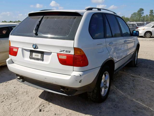 5UXFA53593LV88512 - 2003 BMW X5 3.0I WHITE photo 4