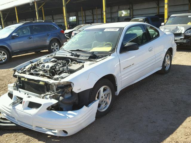 1G2NF12EXYM769326 - 2000 PONTIAC GRAND AM S WHITE photo 2