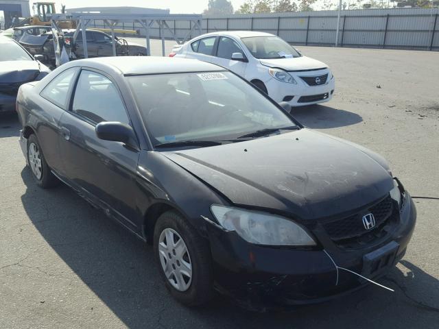 1HGEM21155L051787 - 2005 HONDA CIVIC DX V BLACK photo 1