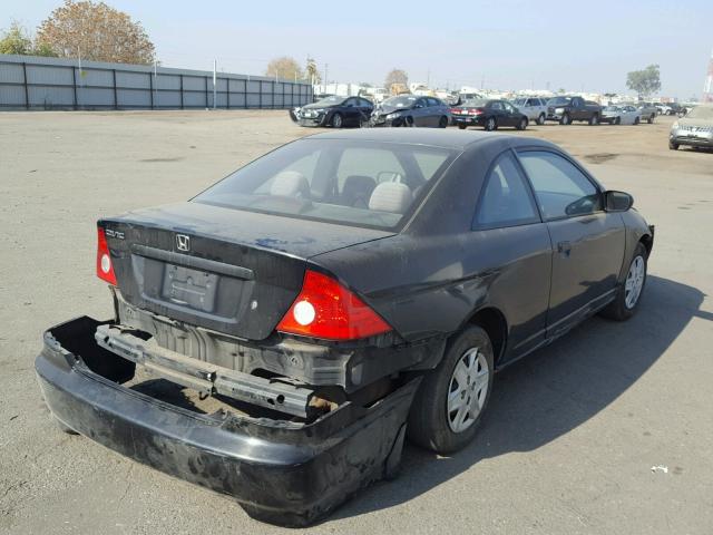 1HGEM21155L051787 - 2005 HONDA CIVIC DX V BLACK photo 4