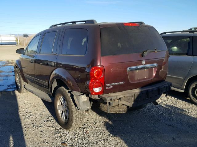 1D4HB48N45F522612 - 2005 DODGE DURANGO SL RED photo 3